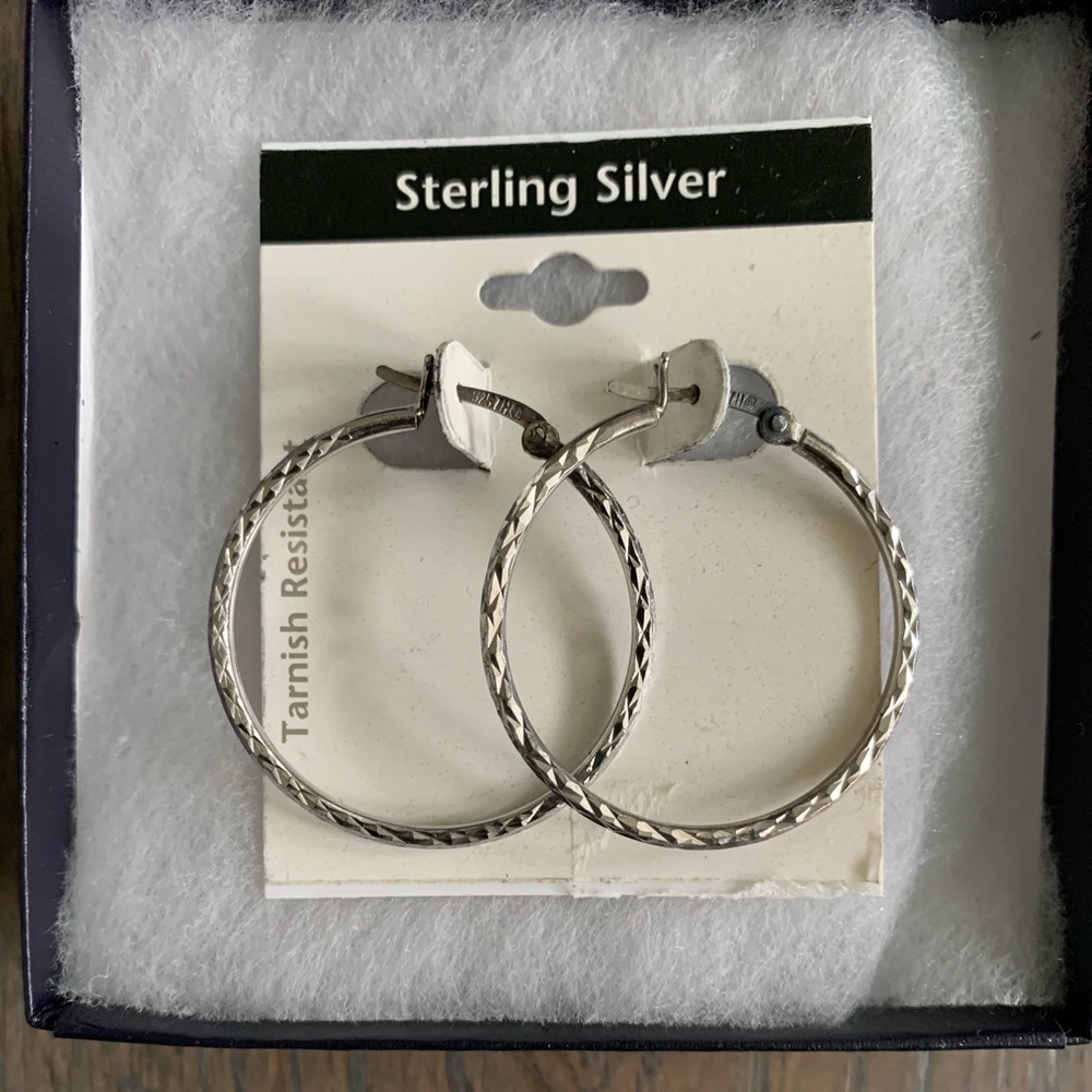 Sterling Silver Hoops